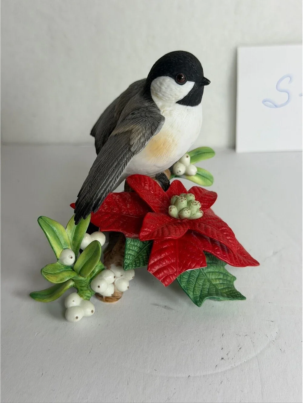 Vintage 1997 Lenox Christmas Chickadee Figurine Limited Edition Holiday Decor